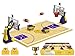 Nicolababe Building Blocks Basketball Court Baseplates and Sets of 2 Basketball Hoop Basketball Goal Building Bricks for Basketball Game Compatible with Major Brands Basketball PlaysetYellow - Image 2