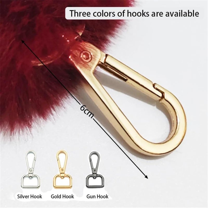 Bag Strap Faux Fur Handle Strap Wallet Accessories Bag Chain Replacement Wallet Shoulder Strap Crossbody Strap Furry Hand Strap Handbag Strap(Light Pink,120cm) - Image 4