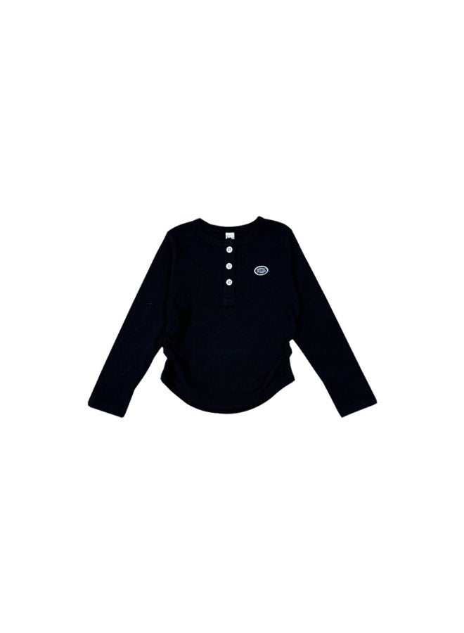 Girls' Long-sleeved T-shirt  Spring New Children's Soft Breathable T-shirt Versatile Children's Slim-fit Base Shirt