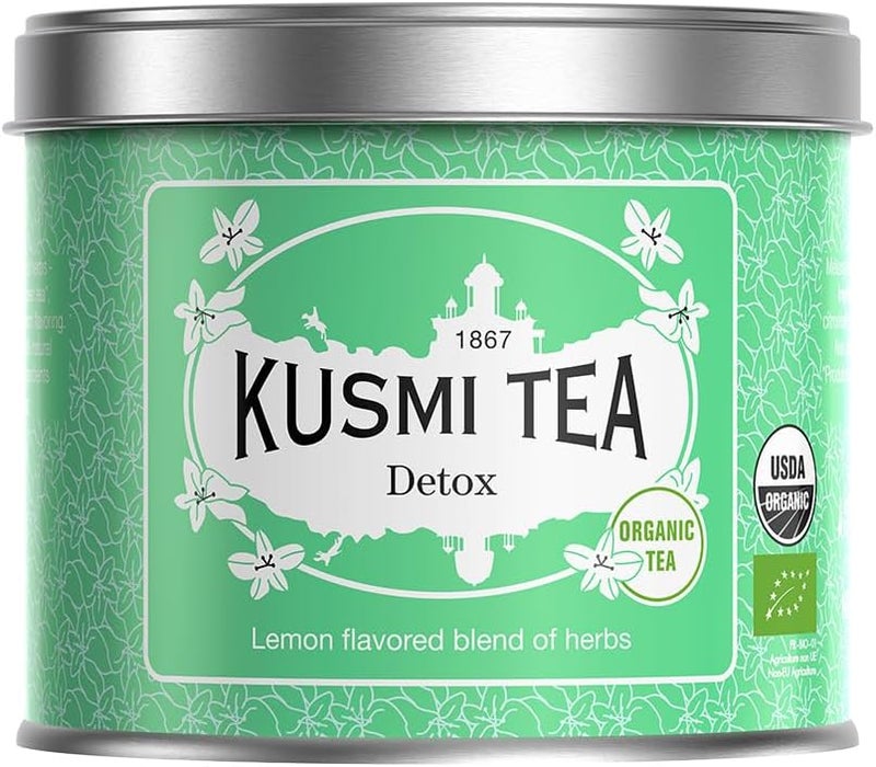 KUSMI TEA شاي كوسمي ديتوكس - مزيج عضوي من الشاي الأخضر والليمون - Image 1