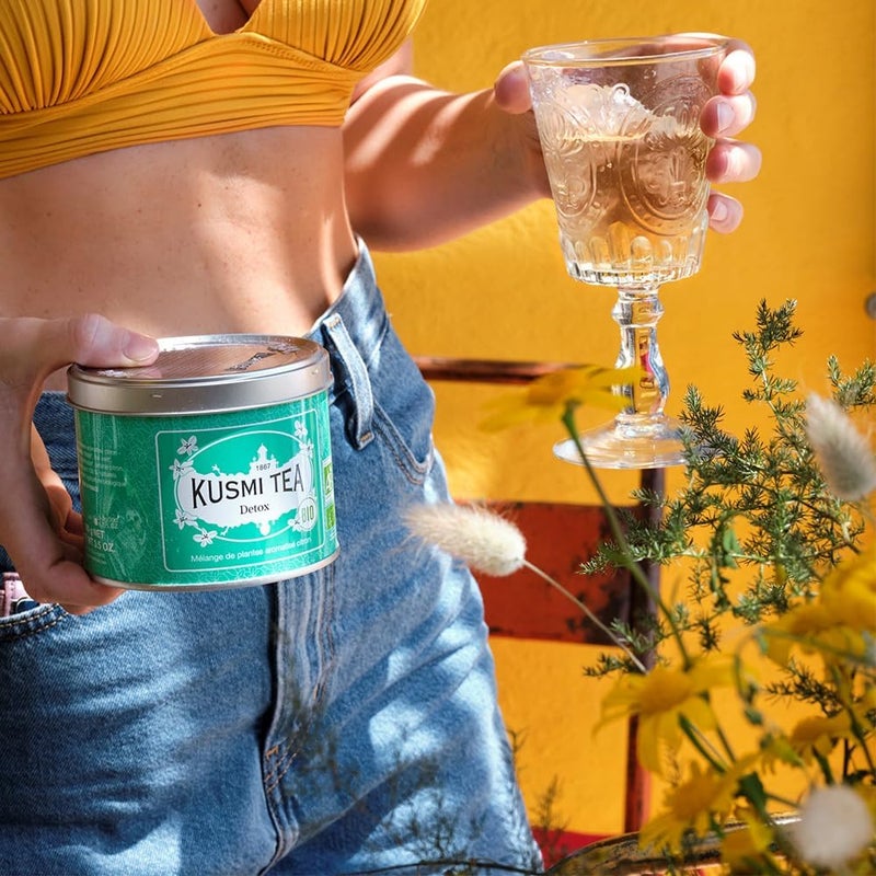 KUSMI TEA شاي كوسمي ديتوكس - مزيج عضوي من الشاي الأخضر والليمون - Image 4