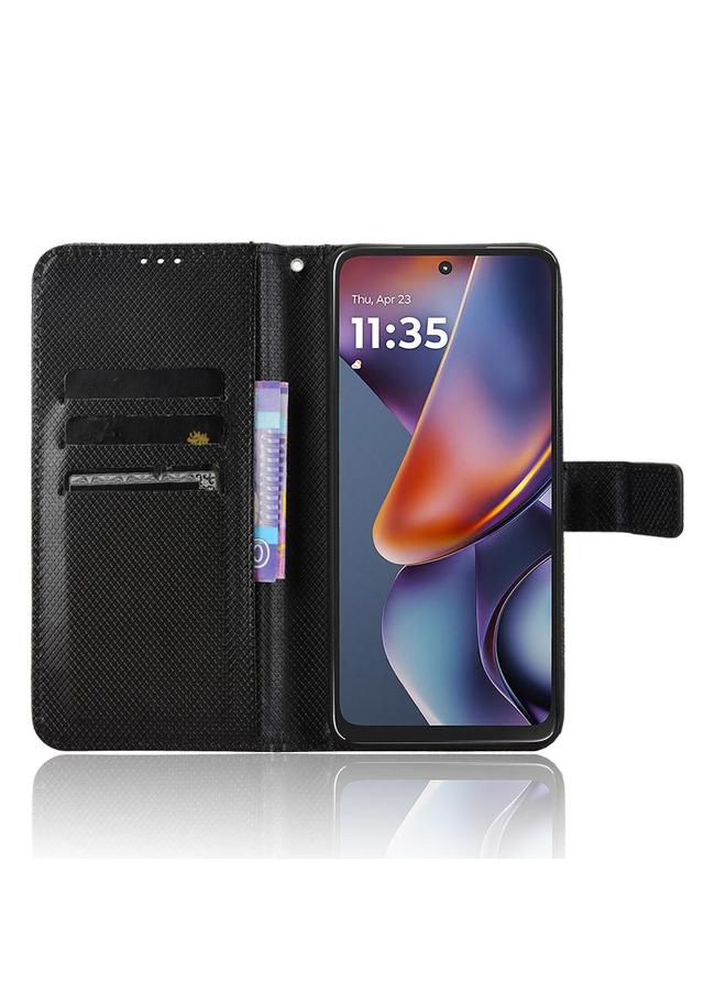 S-TOP Case For Motorola Moto G Play 2025 Diamond Texture Leather Phone Case - Image 4