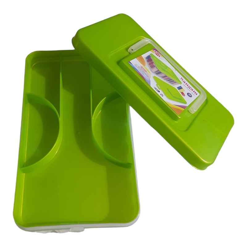Two Brothers Sewing Kit Thread Box Container with Plastic Tailoring Accessories Box_All Multicolour are Also Available_SizeBig Size 45 Reel Storage Box  - Image 4