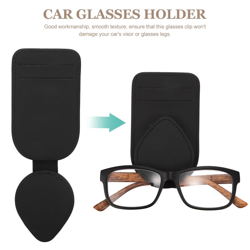 Car Visor Sunglasses Holder Vehicle Visor Eyeglass Clip Automotive Ticket Card Holder - Image 5