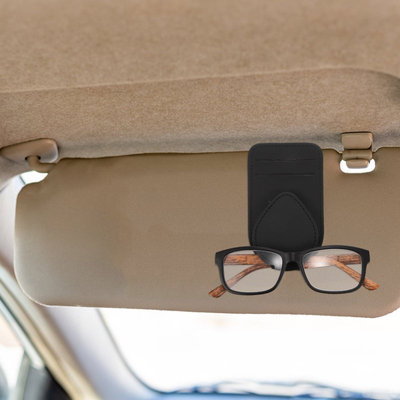 Car Visor Sunglasses Holder Vehicle Visor Eyeglass Clip Automotive Ticket Card Holder - Image 2