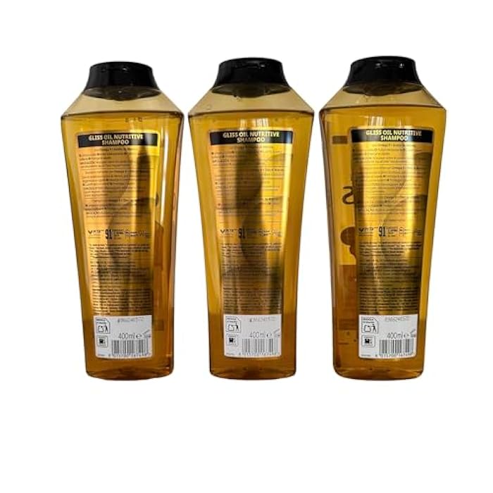 GLISS Hair Repair Shampoo, Oil Nutritive for Longer Hair Prone to Split Ends, 13.6 Ounces (Pack of 3) - Image 2