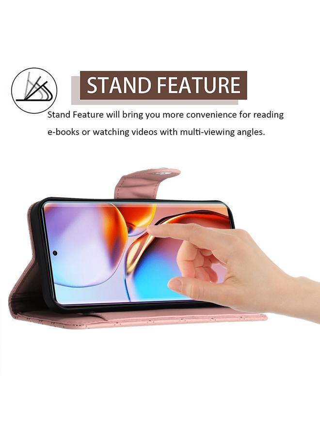 S-TOP Case For Motorola Edge+ 2023 Rhombic Texture Flip Leather Phone Case with Lanyard - Image 3