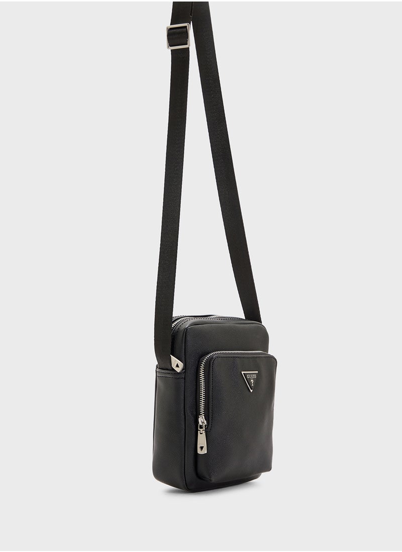 GUESS Milano Xbody W Front Pocket Crossbody  - Image 3