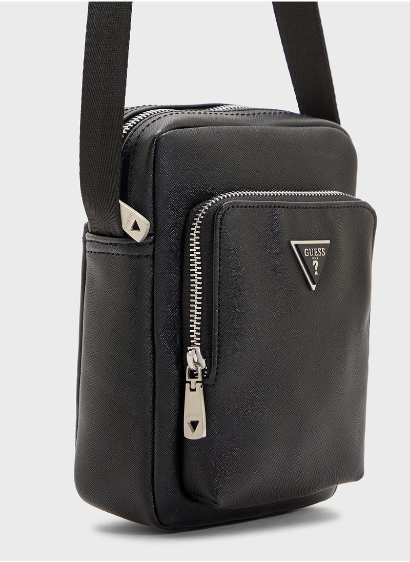 GUESS Milano Xbody W Front Pocket Crossbody  - Image 4