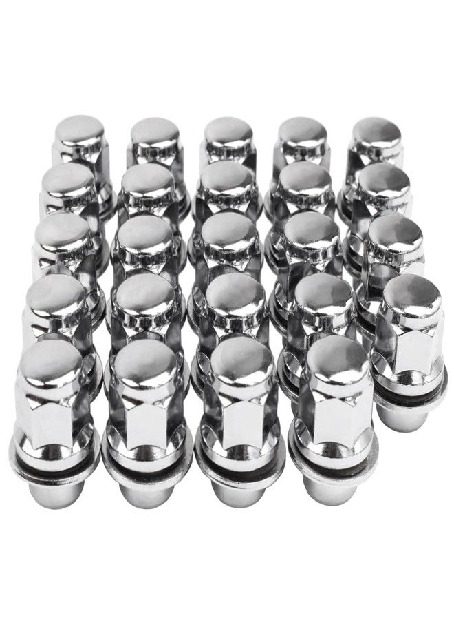 Reeauto 12x1.5 Lug Nuts 20 Pcs Chrome Closed End Mag Style Lug Nuts with Washer 13/16" (21mm) Hex Compatible with Toyota Camry/Corolla/Tacoma Lexus - Image 1