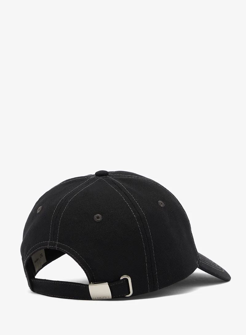 CALVIN KLEIN Cotton Canvas Monogram Baseball Cap
