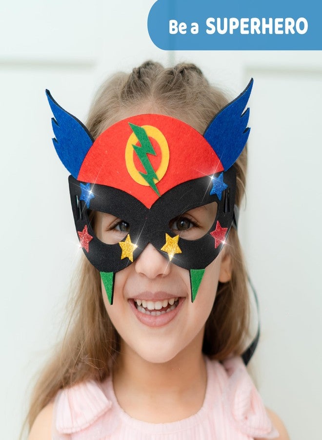 jackinthebox Superhero DIY Dress up Art and Craft Kit | Make a Cape, Mask and Cuffs | Best Gift for Boys Ages 5 6 7 8 Years | 3 Craft Projects in 1 Box - Image 3