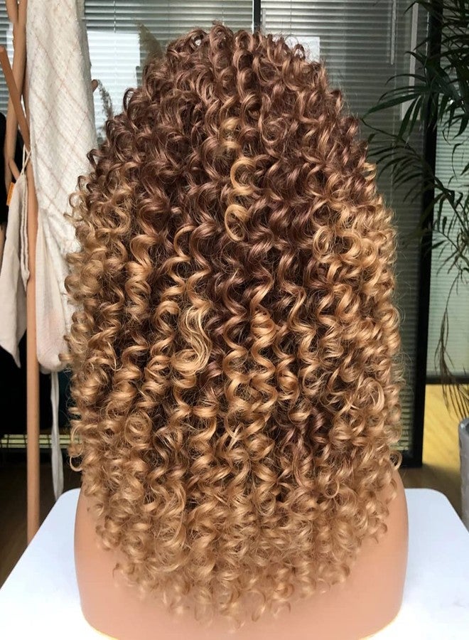 shenruifa Wig Short Curly Wigs Synthetic Hair Wigs, Short Curly Afro Wigs for Black Women Curly Wig with Bangs Afro Wigs for Cosplay Party Daily Use (B) - Image 2