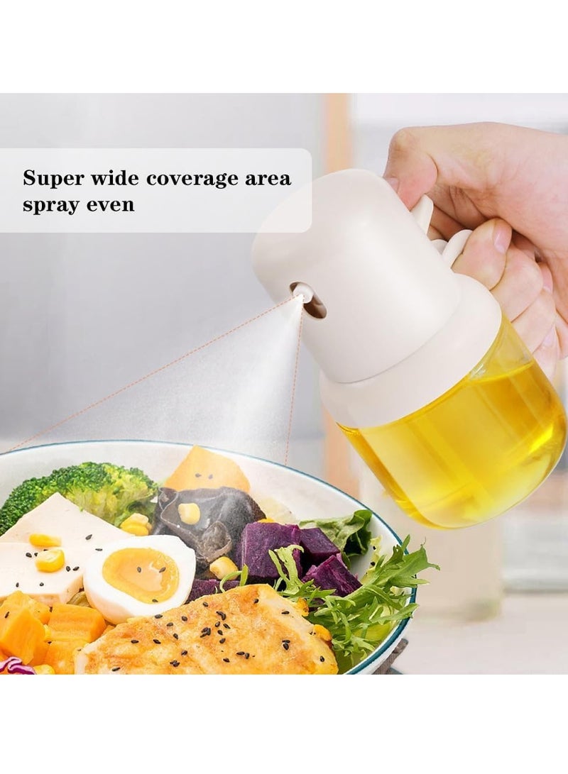 SYOSI Glass Olive Oil Sprayer for Cooking 2pcs 6oz Off-White Olive Oil Mister Spray Bottle with Handle Refillable Oil Atomizer for Cooking - Image 3