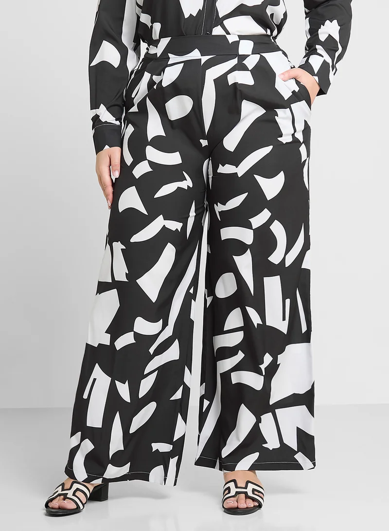Ginger Plus Monochrome Relaxed Fit Shirt & Pant Cooord Set
