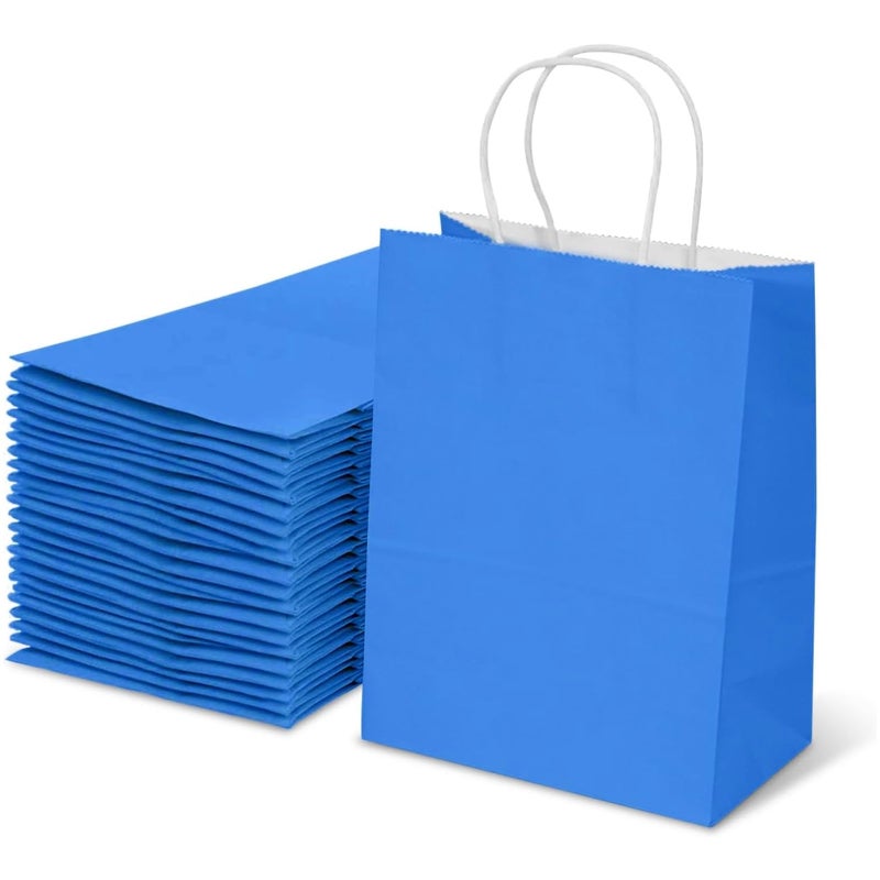 Aakriti Aakriti Gift Bag Kraft Paper Bags With Handle For Birthdays Weddings and Parties Colorful Durable and Stylish Gift Packaging Bags Perfect For Special Events 98 X 8 X 315 Inch Blue 10  - Image 1