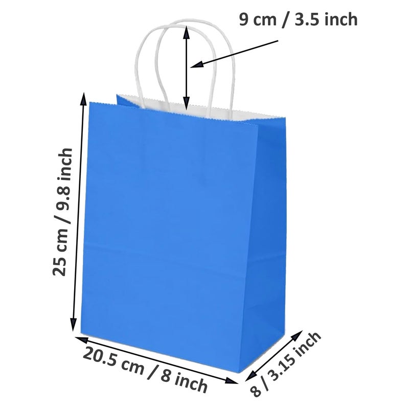 Aakriti Aakriti Gift Bag Kraft Paper Bags With Handle For Birthdays Weddings and Parties Colorful Durable and Stylish Gift Packaging Bags Perfect For Special Events 98 X 8 X 315 Inch Blue 10  - Image 2