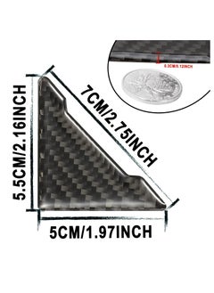Generic 4 Pcs Car Door Edge Guards Door Anti-Collision Strip Anti-Rub Trim Carbon Fiber Texture Accessories Door Corner Bumper Protector Anti-Scratch Universal for All Cars SUV (Black)  - Image 2