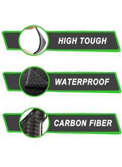 Generic 4 Pcs Car Door Edge Guards Door Anti-Collision Strip Anti-Rub Trim Carbon Fiber Texture Accessories Door Corner Bumper Protector Anti-Scratch Universal for All Cars SUV (Black)  - Image 3