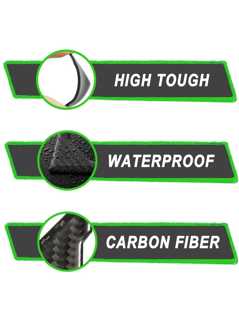 Generic 4 Pcs Car Door Edge Guards Door Anti-Collision Strip Anti-Rub Trim Carbon Fiber Texture Accessories Door Corner Bumper Protector Anti-Scratch Universal for All Cars SUV (Black)  - Image 3