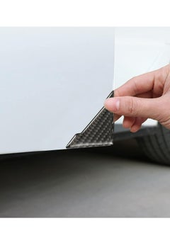 Generic 4 Pcs Car Door Edge Guards Door Anti-Collision Strip Anti-Rub Trim Carbon Fiber Texture Accessories Door Corner Bumper Protector Anti-Scratch Universal for All Cars SUV (Black)  - Image 5