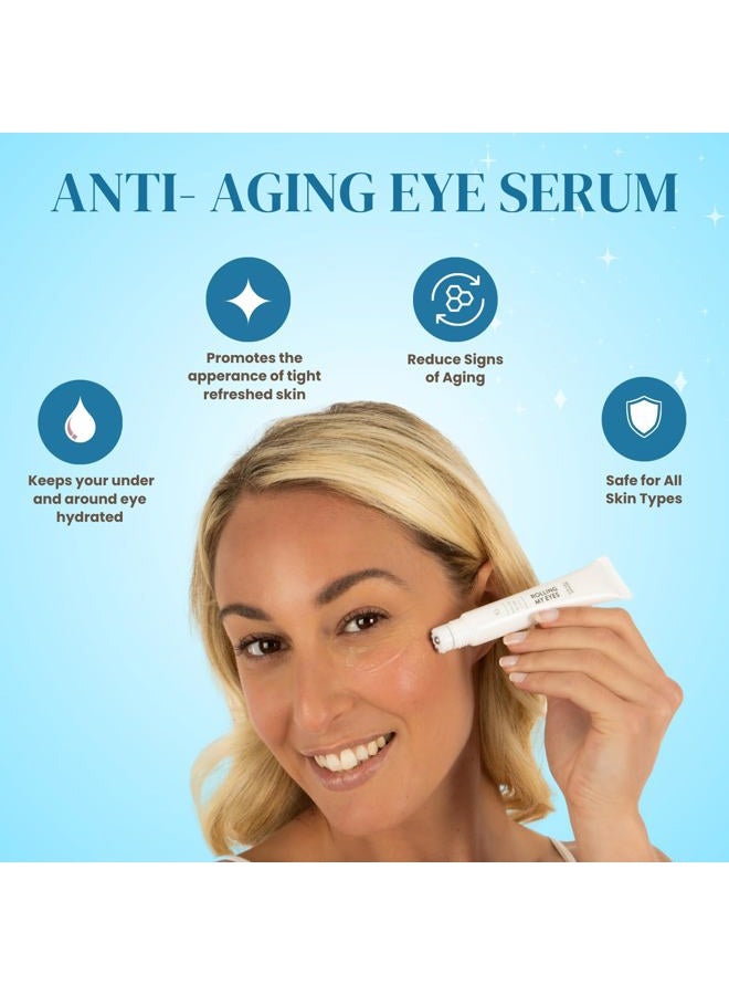 Miss Spa Eye Serum 5-in-1 Roll On Under Eye Cream, Helps De-puff and Brighten Under and Around Eyes, Anti-Aging Under Eye Roller Helps with Fine Lines and Dark Circles, Vitamin B3, Eye Bag Remover - Image 3