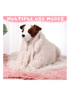 Y&D 6 Pcs Dog Blankets Large Pet Blanket Fluffy Fleece Throw 30.7 x 21.3 in Reversible Soft Puppy Washable Lightweight Sleep Mat Cat Bed for Couch Sofa Travel Colors  - Image 5