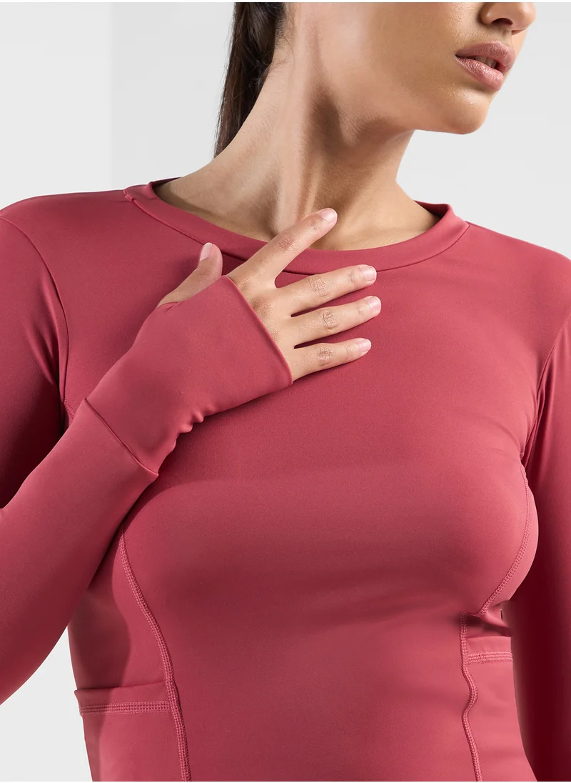 فورورد Fittem Seam Detail Long Sleeves Top