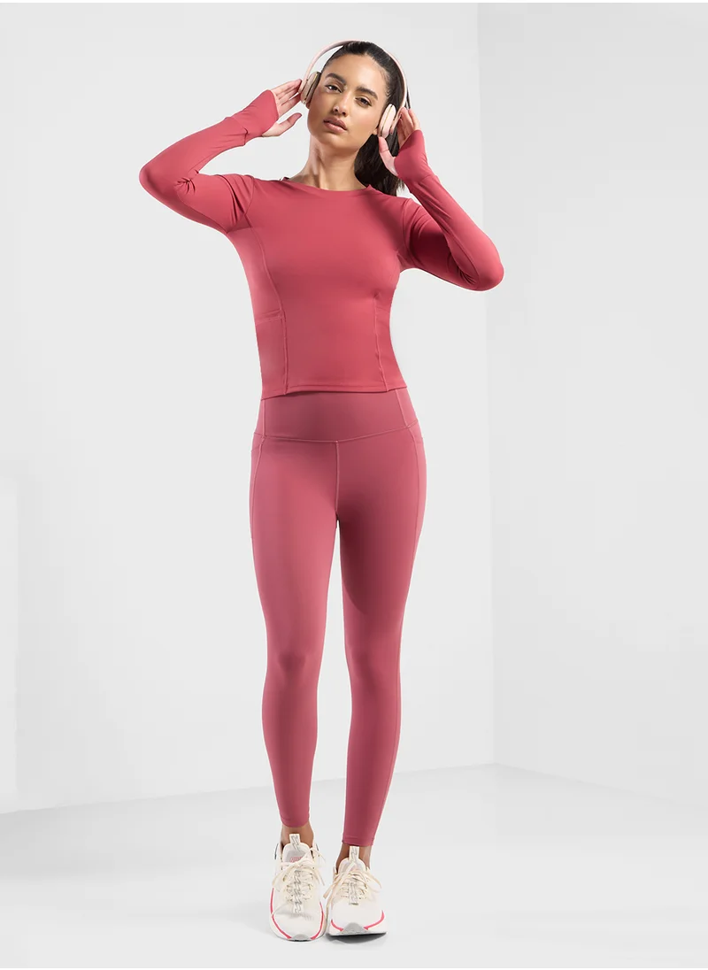 فورورد Fittem Seam Detail Long Sleeves Top
