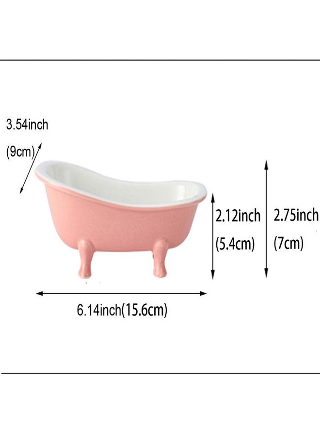 KnocKconK Summer Hamster Ceramic Bed Bathtub, Small Animal Ice Accessories Cage Hideout Toys，Bird Relax Habitat House, Sleep Pad Nest or Hamster, Food Bowl for Guinea Pigs/Squirrel/Chinchilla - Image 2