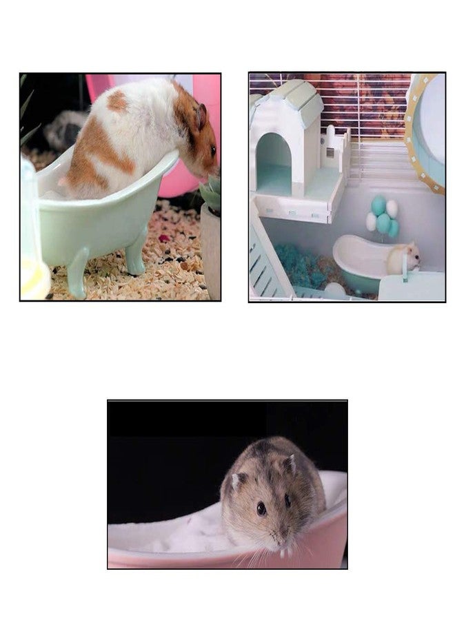 KnocKconK Summer Hamster Ceramic Bed Bathtub, Small Animal Ice Accessories Cage Hideout Toys，Bird Relax Habitat House, Sleep Pad Nest or Hamster, Food Bowl for Guinea Pigs/Squirrel/Chinchilla - Image 5