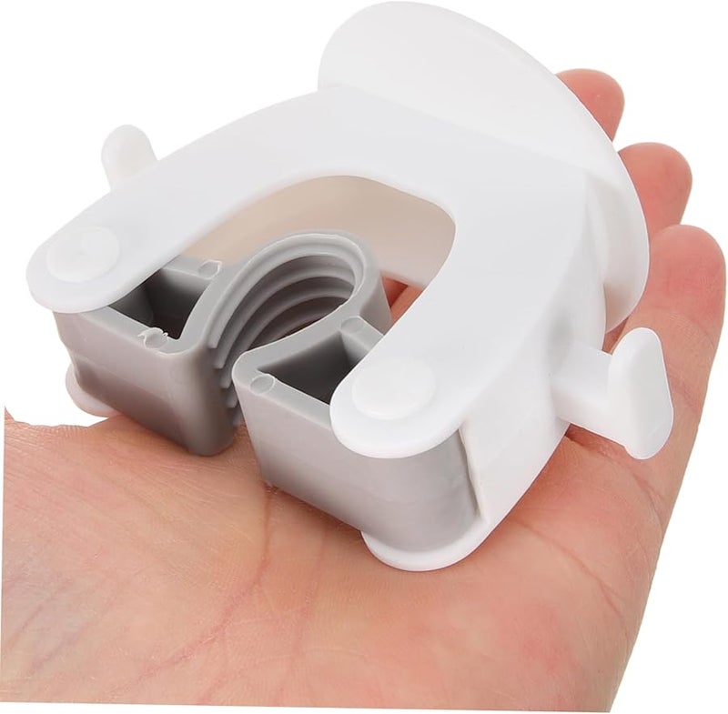 2 قطعة من المشبك الثقيل للممسحة القابلة للضرب مثبت على الحائط منظم للتخزين في الحمام والمطبخ - Image 5