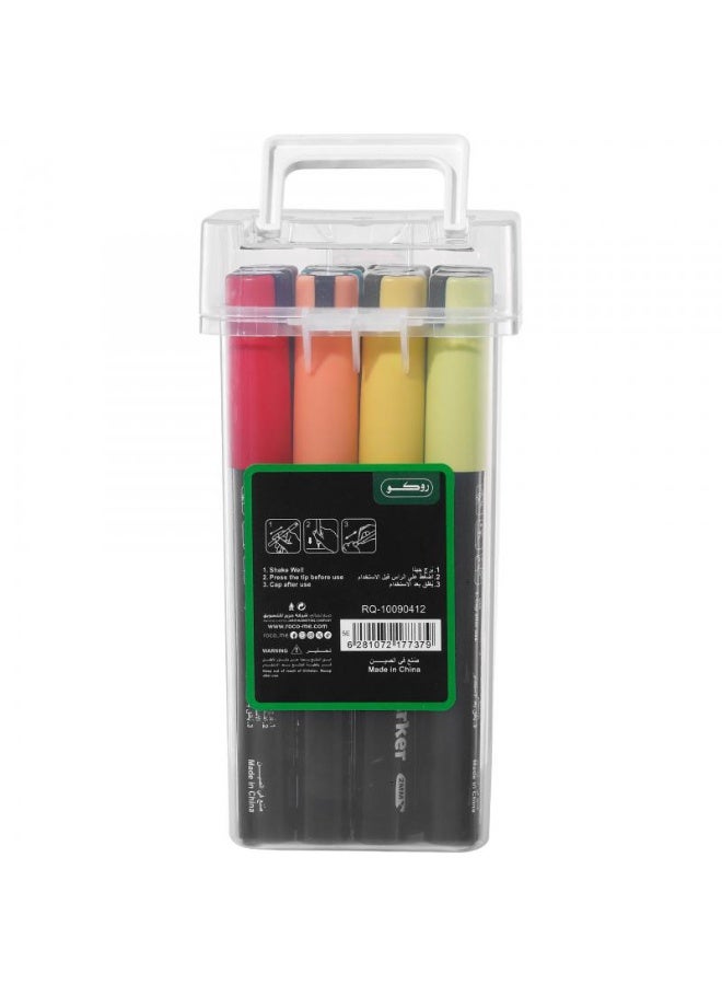 ROCO Acrylic Paint Marker Graphic Pen Set of 12 Colors - Image 2