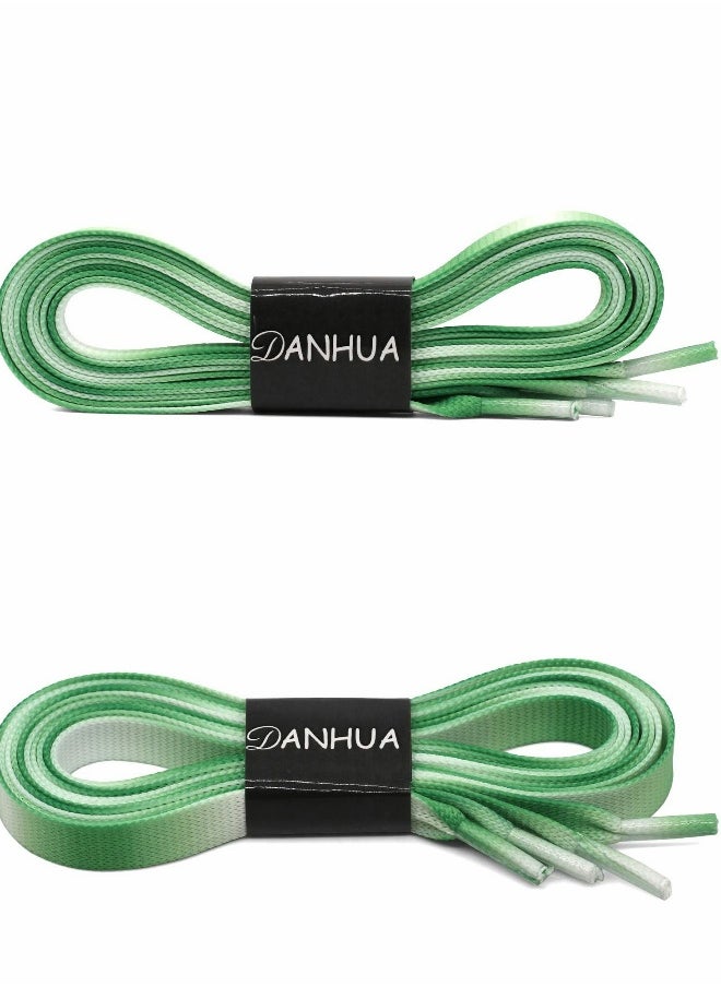 Generic - 2 Pair Flat Shoe Laces 2/5" Wide Shoelaces for Athletic Running Sneakers Shoes Boot Strings - Image 1