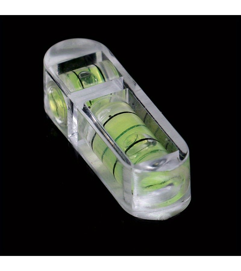 2pcs Mini T Type Bubble Spirit Level Acrylic Measuring Tool For Precise Alignment Adjustment - Image 1