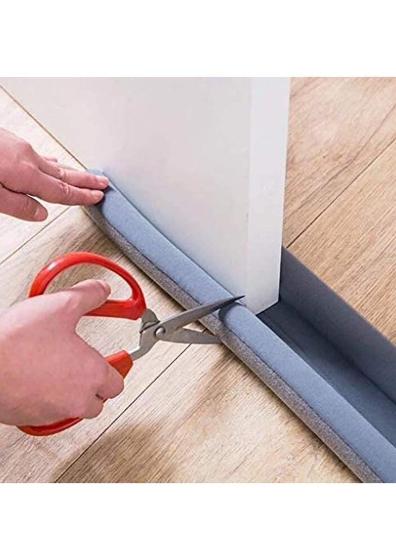 Raxoom Door Draft Stopper, 30'' to 38'' Under Door Draft Blocker Window Breeze Blocker, Noise Sound Light Smell Blocker for Doors and Windows, Grey, DOOR GUARD-Gr, 37inch - Image 1