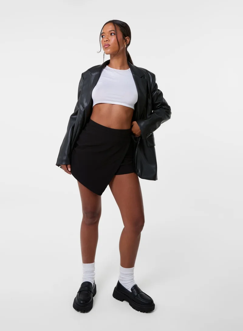 بينك فانيلا Wrap Over Skort