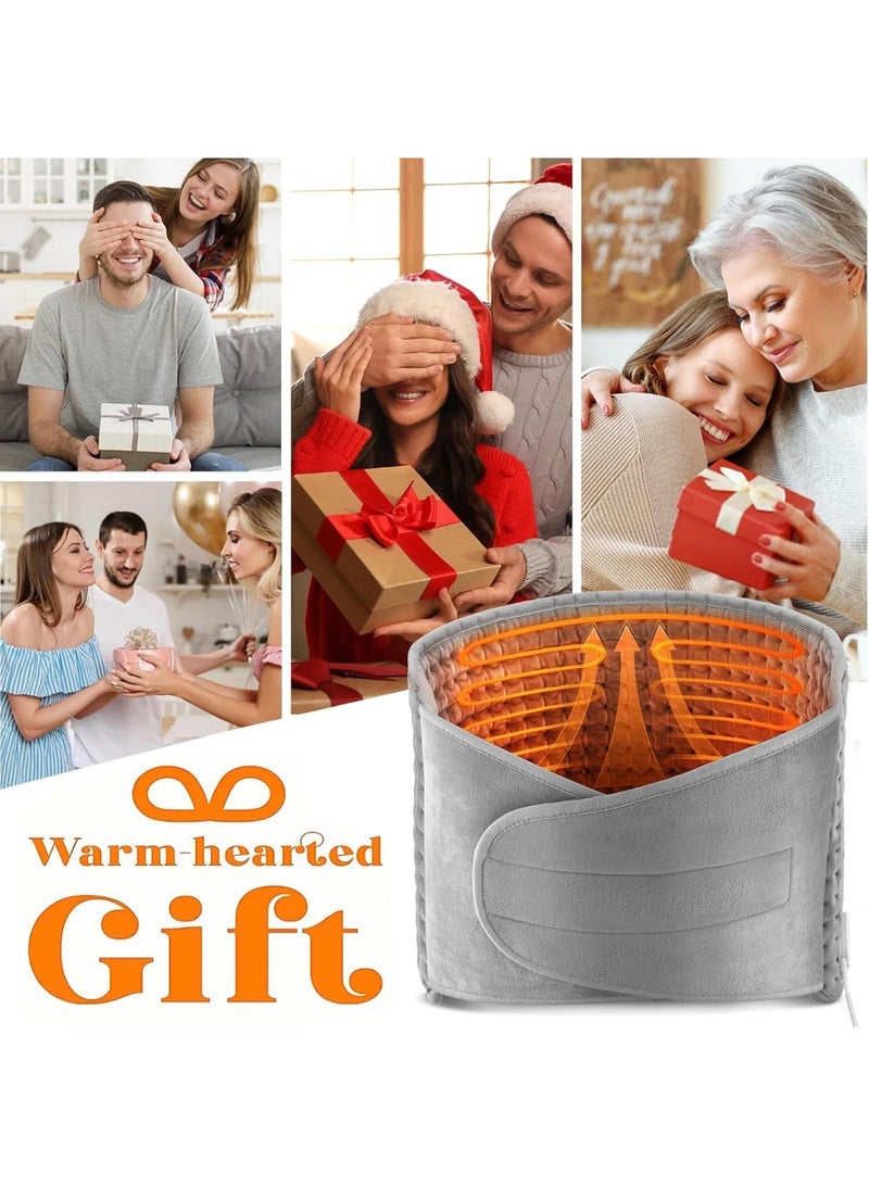 وسادة تدفئة كهربائية 50x12" – حزام للخصر لتخفيف آلام الظهر، الرقبة، الكتف والبطن – 10 مستويات حرارة و4 إعدادات توقيت - Image 2