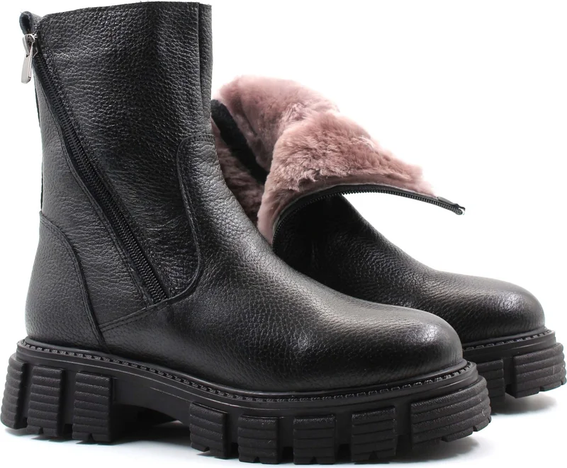 Fast Step Leather Fur Women's Classic Boots 710KZA6001