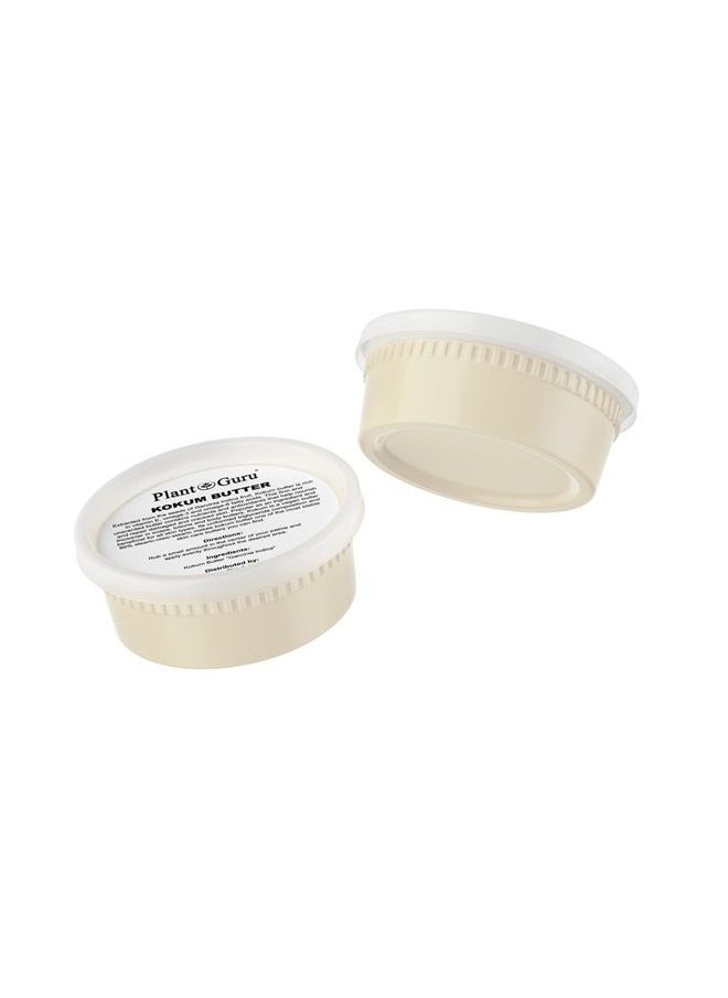 Plant Guru - Raw Kokum Butter 8 oz. 100% Pure Natural Cold Pressed - Great for Skin, Body and Hair Moisturizer, DIY Creams, Balms, Lotions and Soap Making. - Image 1
