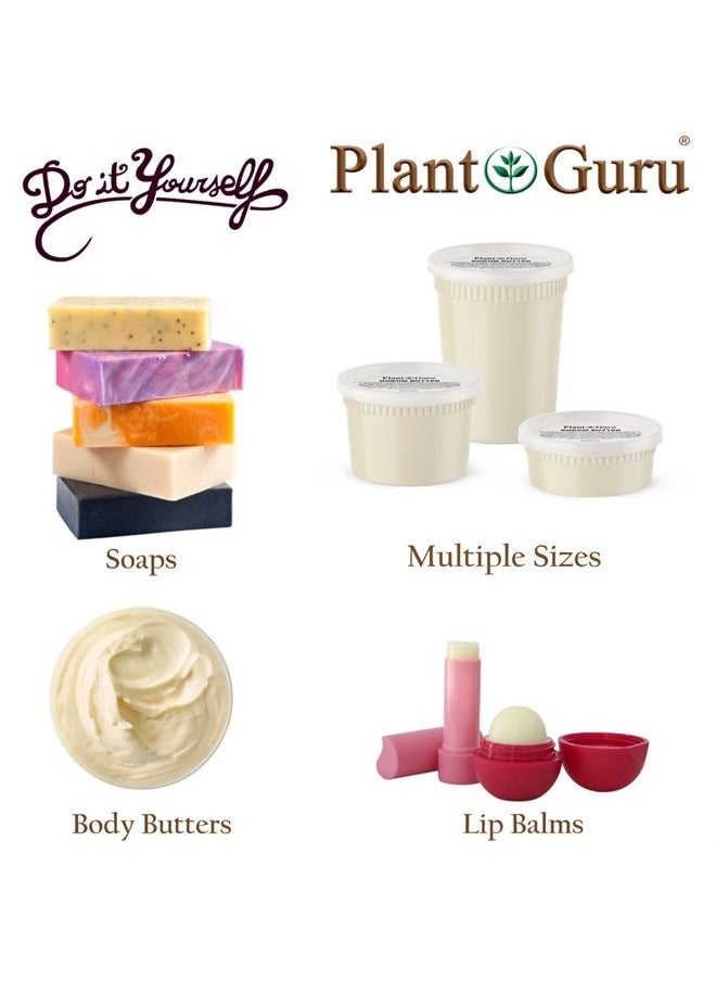 Plant Guru - Raw Kokum Butter 8 oz. 100% Pure Natural Cold Pressed - Great for Skin, Body and Hair Moisturizer, DIY Creams, Balms, Lotions and Soap Making. - Image 1
