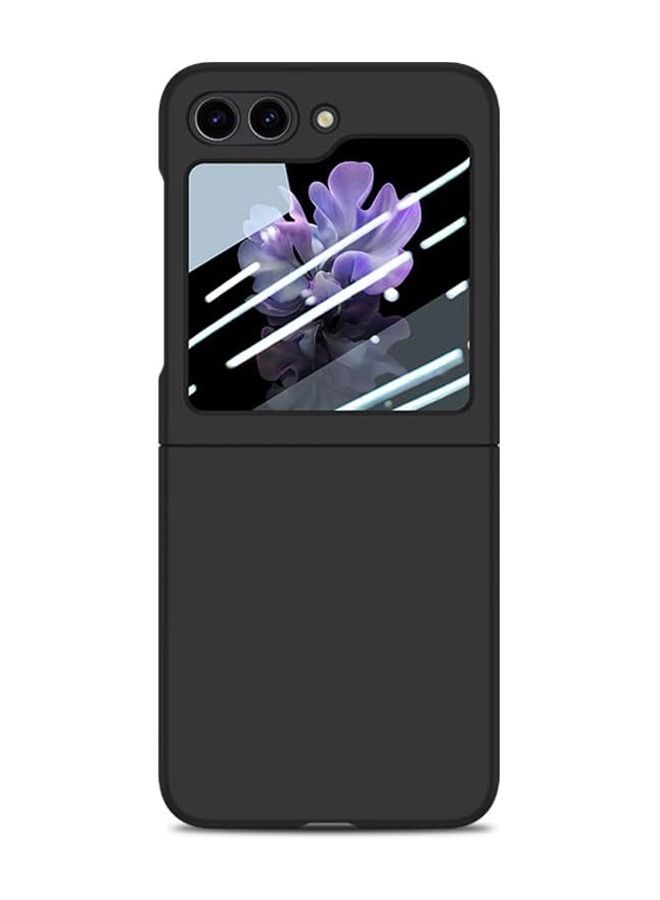 Galaxy Z Flip 5 Case Cover, Ultra-Thin Anti-Drop Shockproof Protective Phone Case Hard PC Hard Cover for Samsung Galaxy Z Flip5 5G (Black) - Image 1