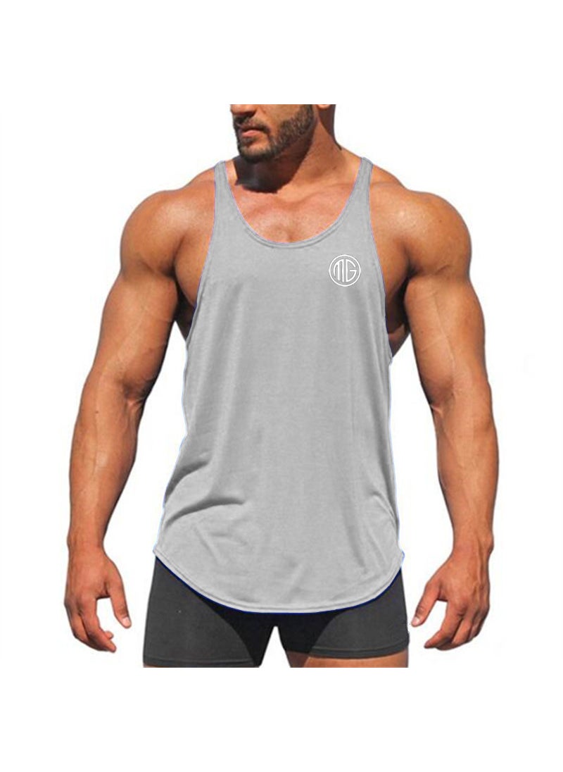 1 x 5 pcs Professional Mens Fitness Muscle Building Pure Cotton Deep-cut Vest Loose-fit Sports Fine Shoulder Strap Vest Gray 8 - pzsku/Z9B5906461A0ED182ADFBZ/45/_/1741688141/e3f37f4c-457a-4206-a31b-a4d482a6bf16