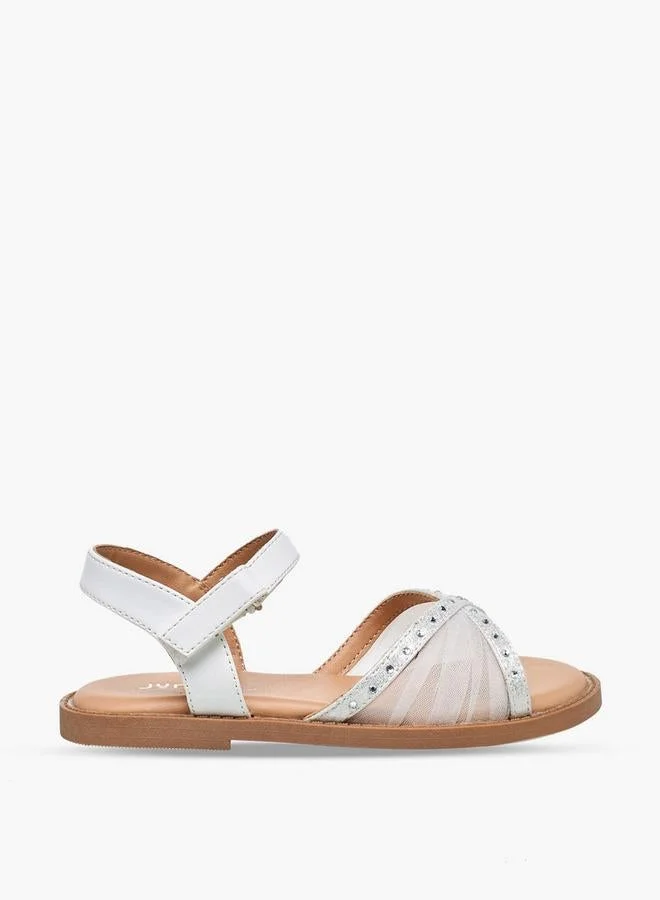 Juniors Girls Hook & Loop Sandals