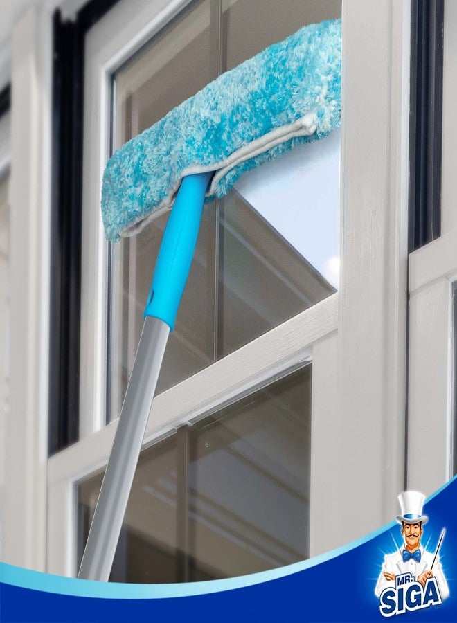 Mr Siga MR.SIGA 54.3 inch Long Extension Pole, Adjustable 4 Pieces Aluminum Pole for Window Squeegee - Image 5