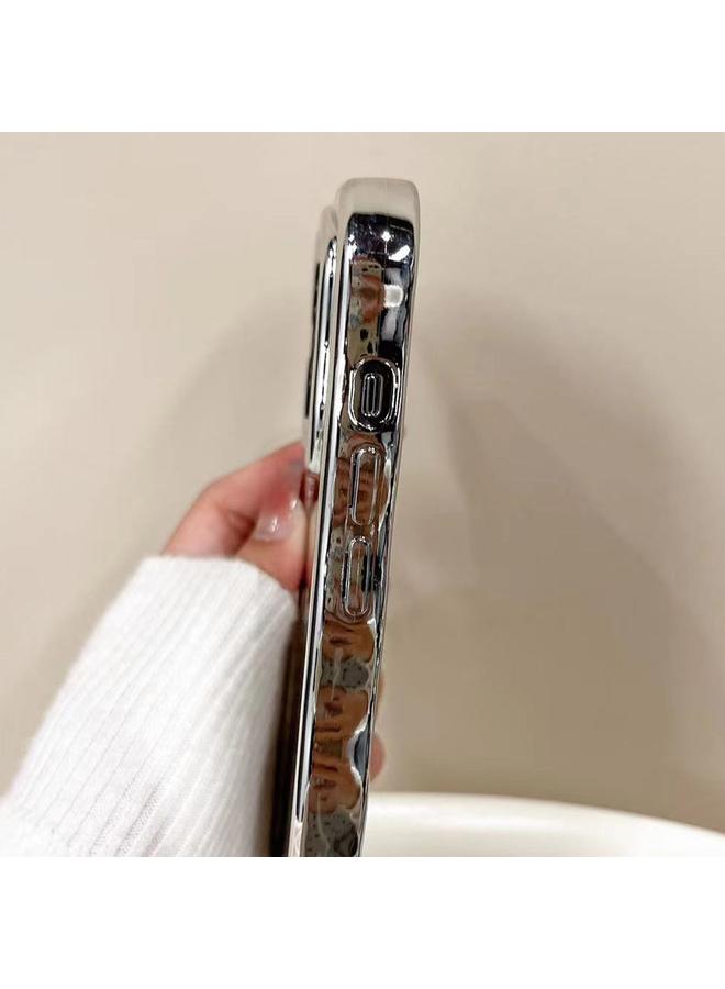 اس-توب جراب لهاتف iPhone 12 Pro Max مصنوع من السيليكون المطلي بالكهرباء بتصميم موجات عاكسة - Image 5