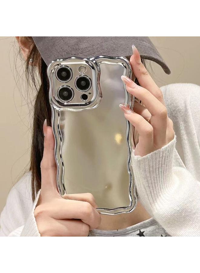 اس-توب جراب لهاتف iPhone 12 Pro Max مصنوع من السيليكون المطلي بالكهرباء بتصميم موجات عاكسة - Image 4