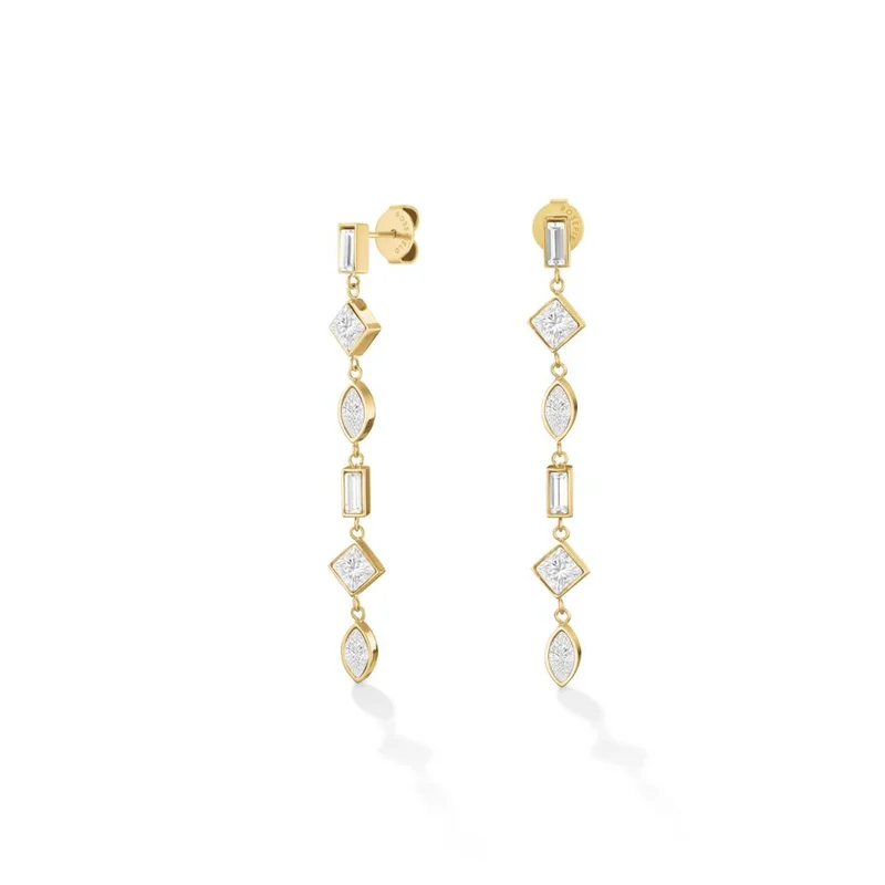 Rosefield  Rosefield Playful Crystals Gold Trio for Women | Best Price UAE
