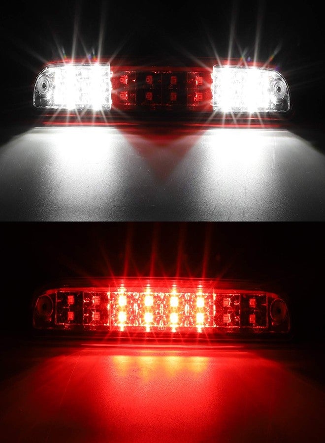 Partsam High Mount Stop Light Third 3rd Brake Light Replacement for F250 F350 F450 F550 Super Duty 1999 to 2016 / Ranger/B series LED Rear Cab Roof Center Mount Brake Stop Tail Cargo Light Lamp (Red) - Image 3