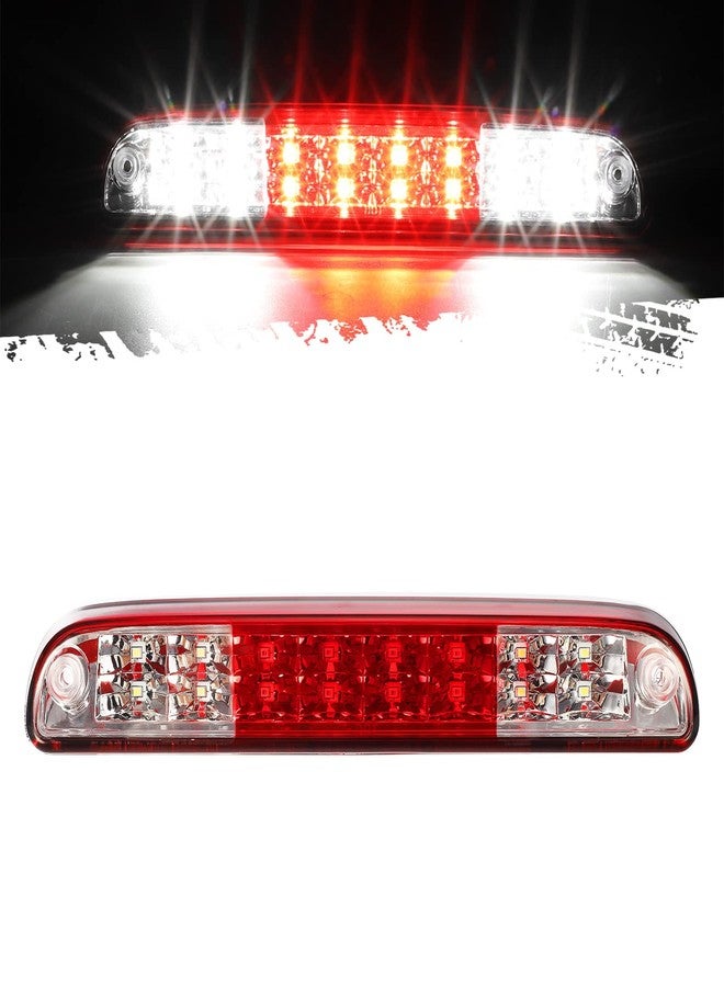 Partsam High Mount Stop Light Third 3rd Brake Light Replacement for F250 F350 F450 F550 Super Duty 1999 to 2016 / Ranger/B series LED Rear Cab Roof Center Mount Brake Stop Tail Cargo Light Lamp (Red) - Image 1